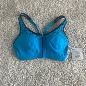 Victoria's Secret Vibrant Blue Racerback Front Clasp Sports Bra 34B NWT